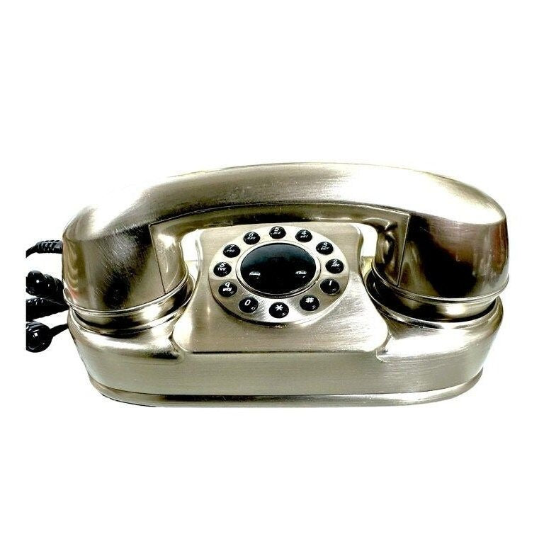 Vintage 1980s Brush Metal Replica 1950s Princess Phone