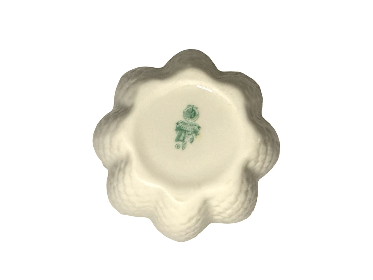 Belleek Ireland green sixth-period maker mark on planter base