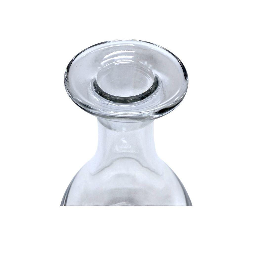 Val St Lambert Crystal Decanter With Stopper Elegant Handcrafted Clear Glass
