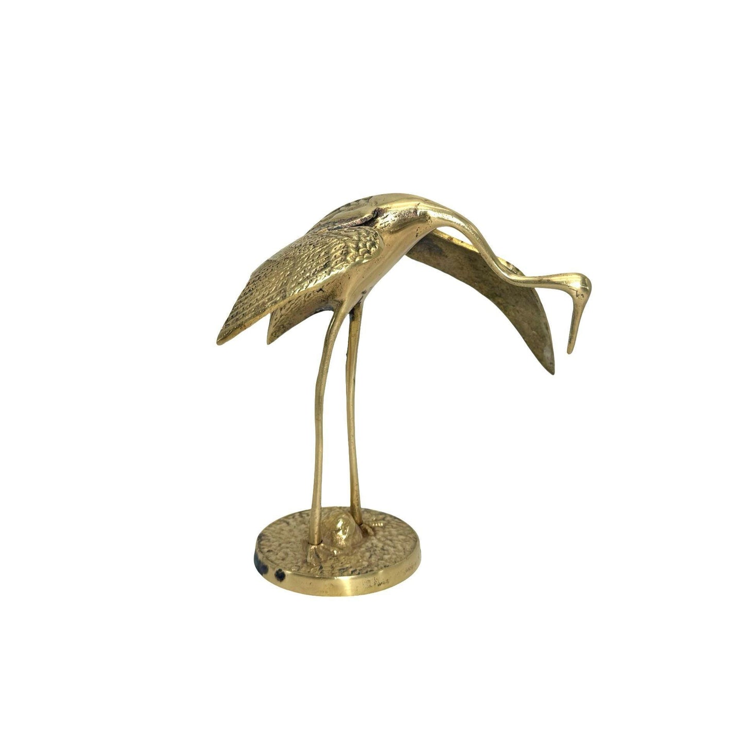 Vintage Brass Heron, Crane, Bird Figurine Set of 2