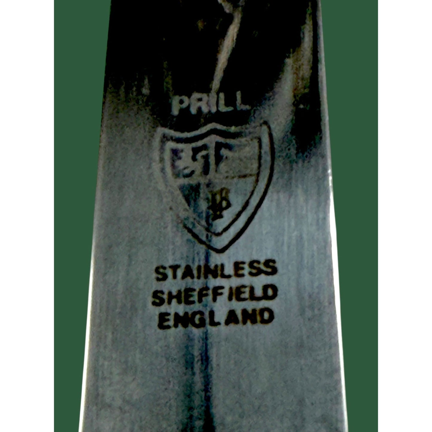 Prill Sheffield England Floral Porcelain Magnifying Glass Letter Opener Set