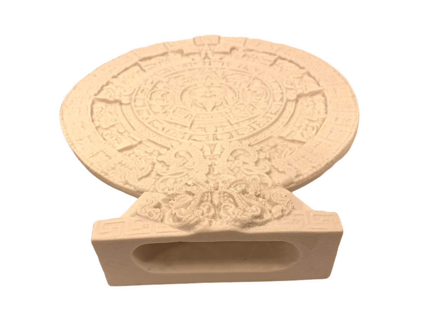 Vintage Aztec Sun Calendar Medallion Sculpture