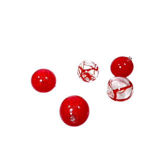 Christmas vintage blown glass ornaments in art deco style bowl