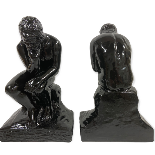 Vintage The Thinker bookends
