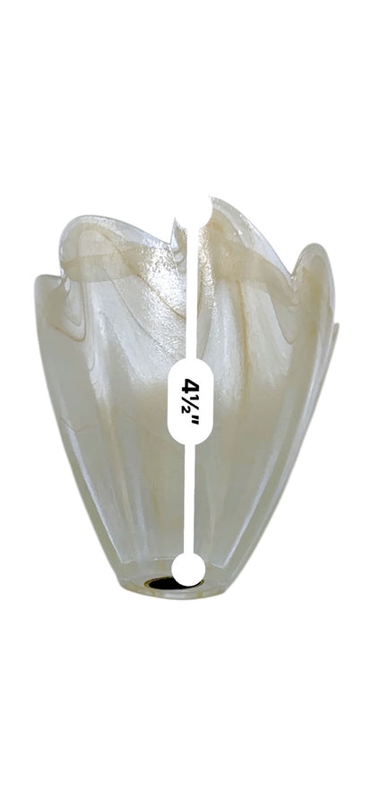 Lavorazione Arte Murano Handcrafted Glass Vase 4.5" Swirled Design Made In Italy