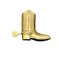 Vintage Brass Cowboy Boot with Spur