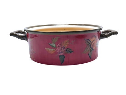 Tracy Porter Octavia Hill Floral Casserole Pot With Lid Multicolor Striped Lid