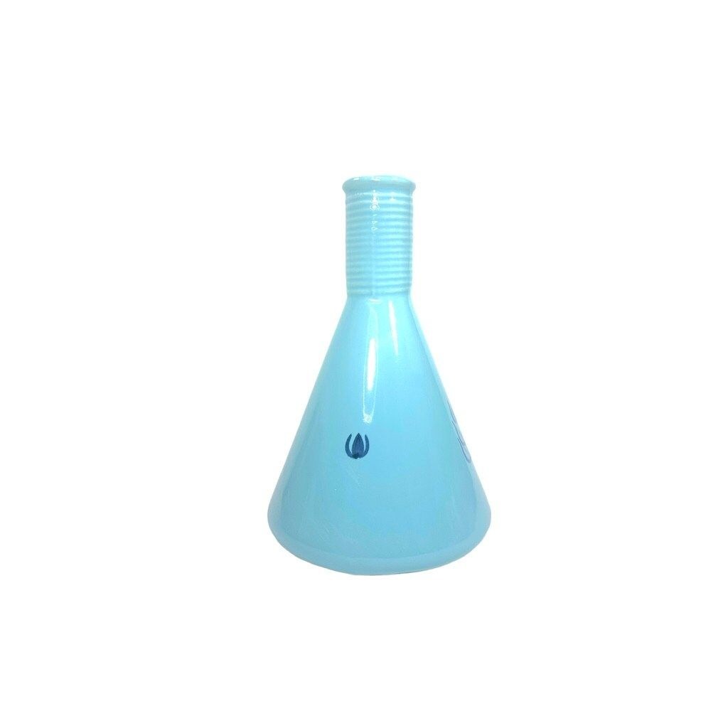 Cameron Clay Corbin Blue Tulip Robin Egg Blue Decanter