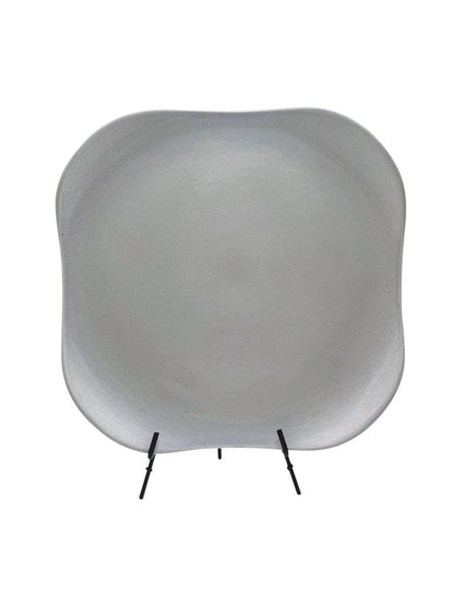 Russel Wright Steubenville Gray Ceramic Platter Mid-Century Modern 13" Square