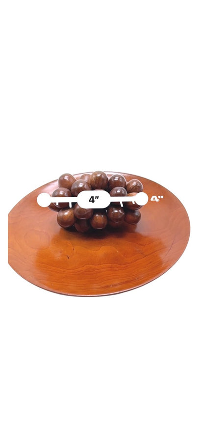 Vintage Handcrafted Wooden Fruit Bowl Set by The Wood Shed