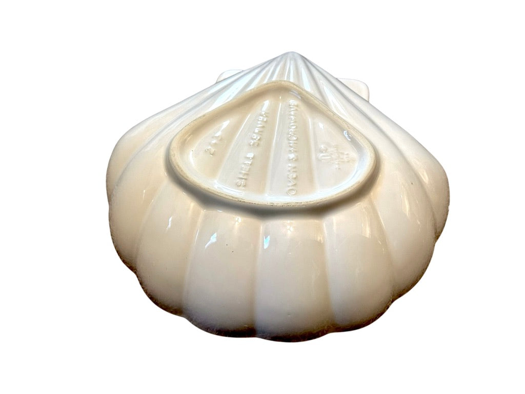 Pfaltzgraff Heritage White Shell-Shaped Ceramic Serving Bowl