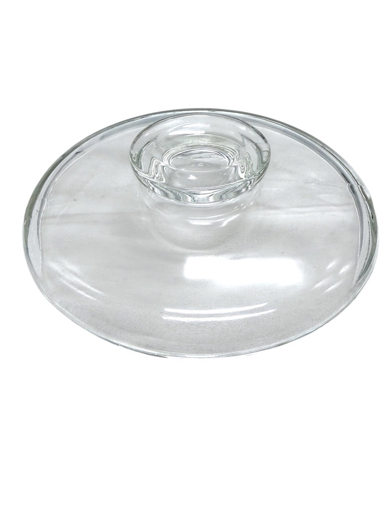 Vintage Pyrex Clear Glass Double Boiler Set With Lid Heat-Resistant Cookware