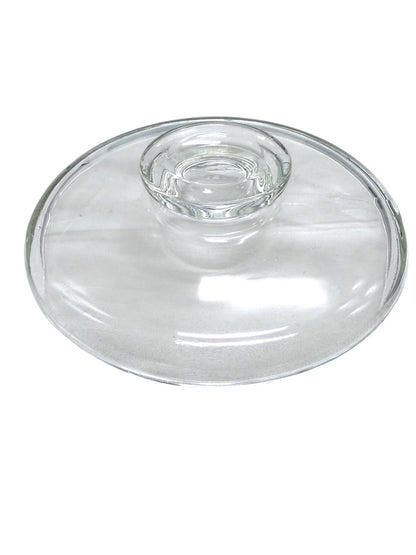 Vintage Pyrex Clear Glass Double Boiler Set With Lid Heat-Resistant Cookware