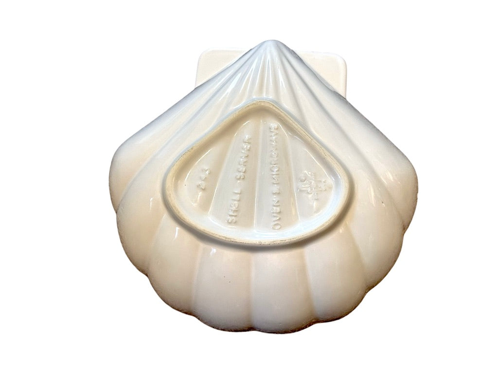 Pfaltzgraff Heritage White Shell-Shaped Ceramic Serving Bowl