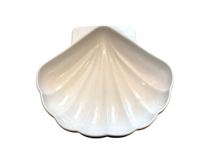 Pfaltzgraff Heritage White Shell-Shaped Ceramic Serving Bowl