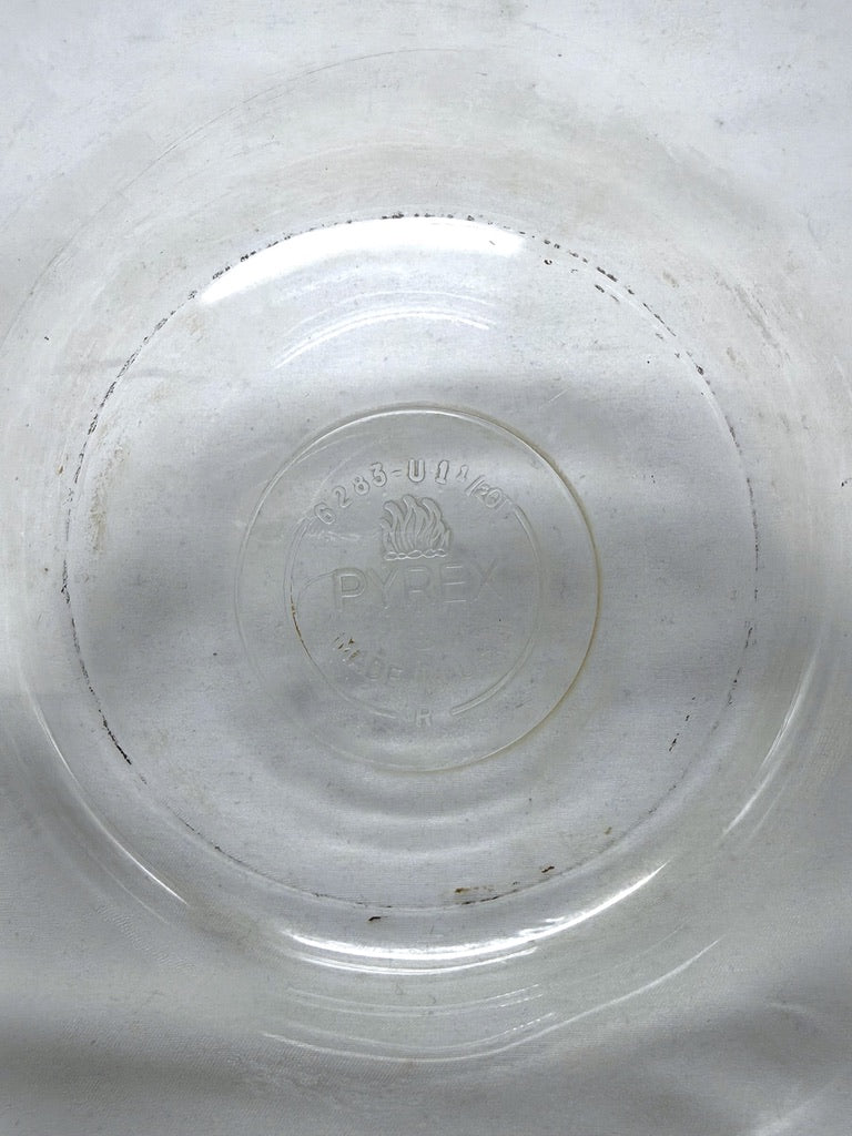 Vintage Pyrex Clear Glass Double Boiler Set With Lid Heat-Resistant Cookware