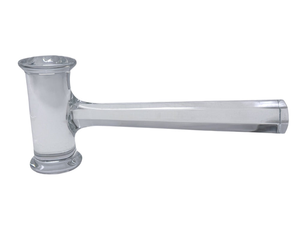 Baccarat Crystal Gavel Handcrafted Clear Glass Decorative Display Piece France