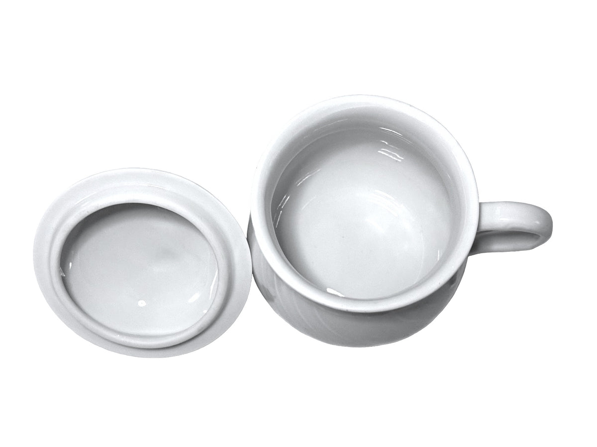 Richard Ginori Vecchio White Porcelain Pot de Crème Cups - Set of 5