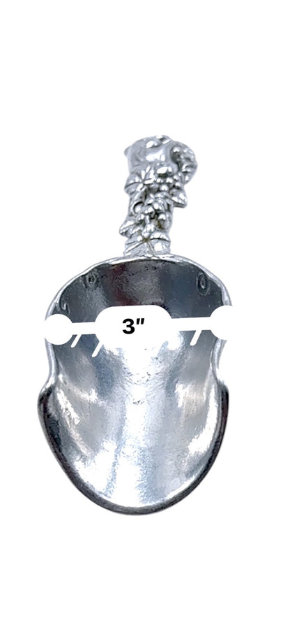 Arthur Court Grape Design Glass Ice Bucket W/ Matching Scoop