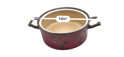Tracy Porter Octavia Hill Floral Casserole Pot With Lid Multicolor Striped Lid