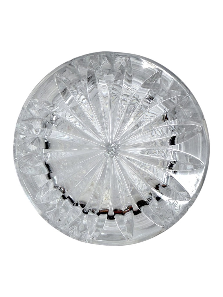 Ralph Lauren Glen Plaid Crystal Decanter With Stopper Made In Poland