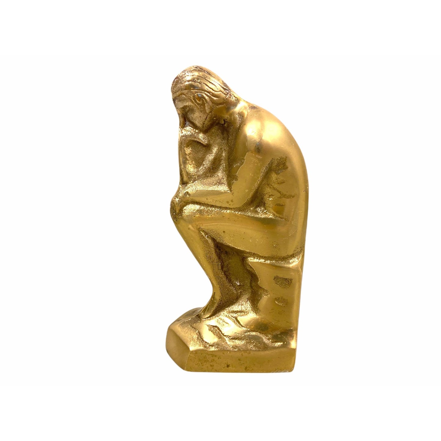 Vintage Brass The Thinker (Thinking Man) Figurine