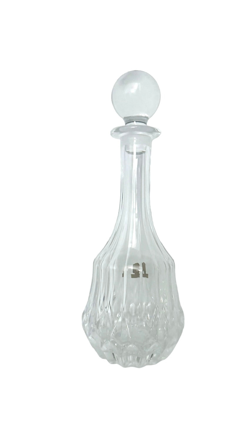 Oneida RCR Crystal Decanter With Round Stopper Made in Italy