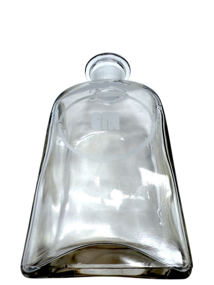 Vintage Ivima Crystal Gin Etched Decanter With Stopper