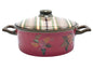 Tracy Porter Octavia Hill Floral Casserole Pot With Lid Multicolor Striped Lid