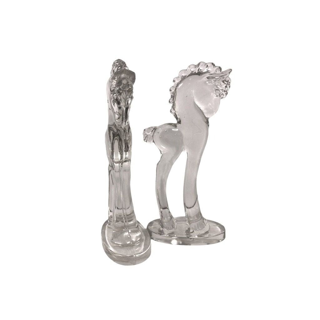 1940's Art Glass Pony Sculpture by Paden City for Barth Arts