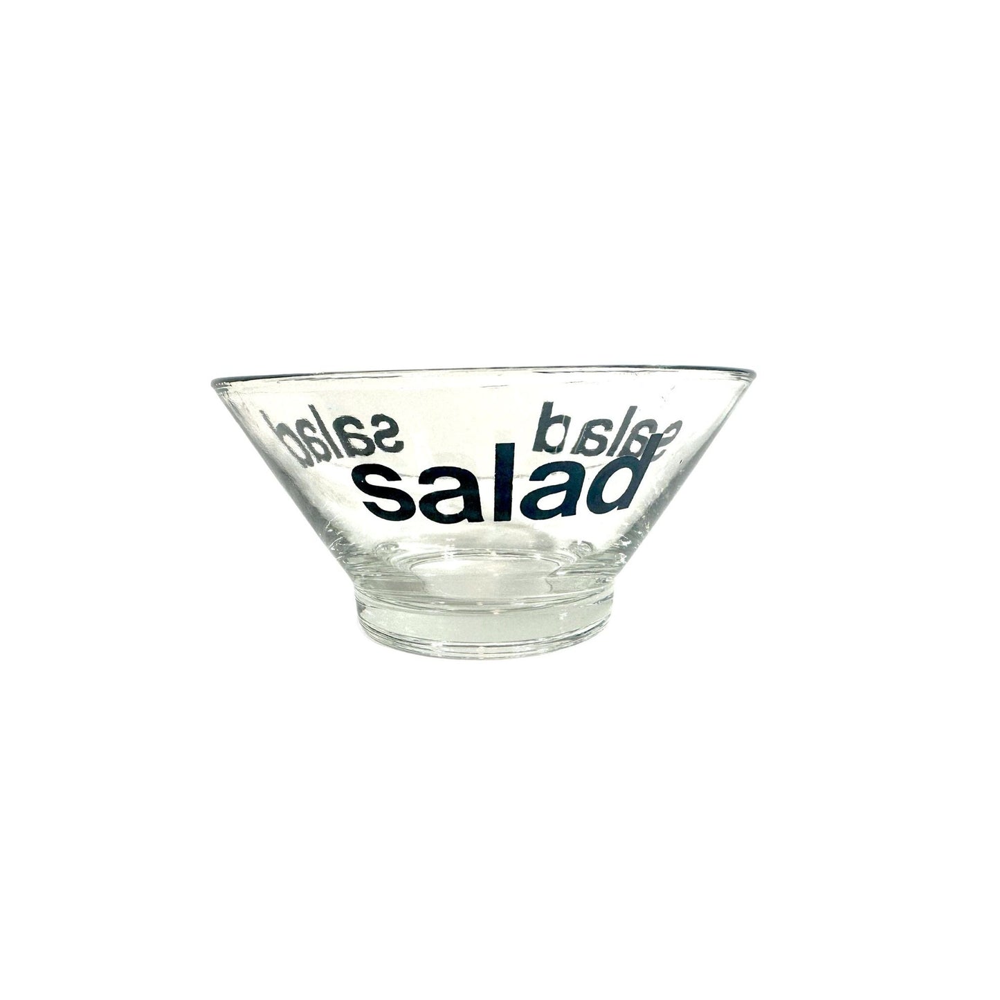 1970s Retro Wheaton Salad Bowls and Dressing Container - Set of 6