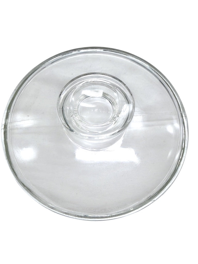Vintage Pyrex Clear Glass Double Boiler Set With Lid Heat-Resistant Cookware