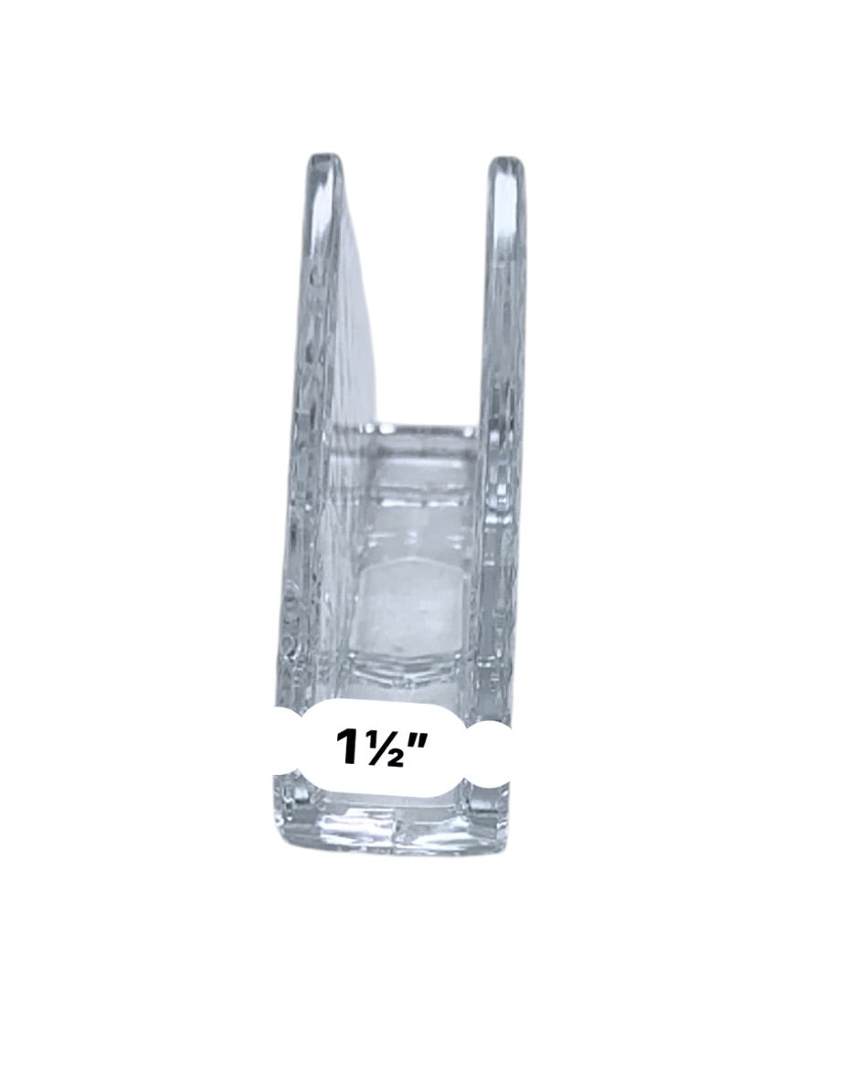 Crystal Glass Napkin Holder With Diamond Pattern Clear 6-Inch Organizer