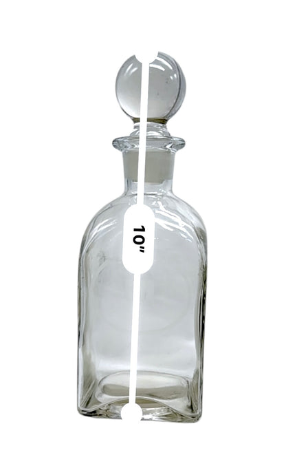 Vintage Ivima Crystal Gin Etched Decanter With Stopper