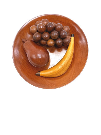 Vintage Handcrafted Wooden Fruit Bowl Set by The Wood Shed