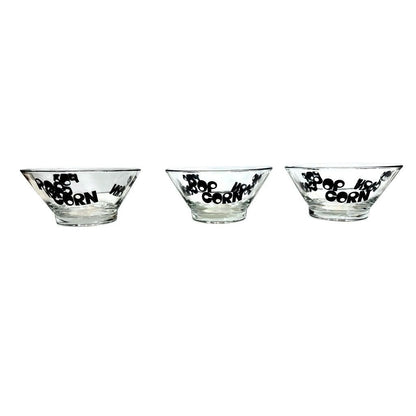 Vintage Retro 1970s Popcorn Glass Bowl - Set of 4