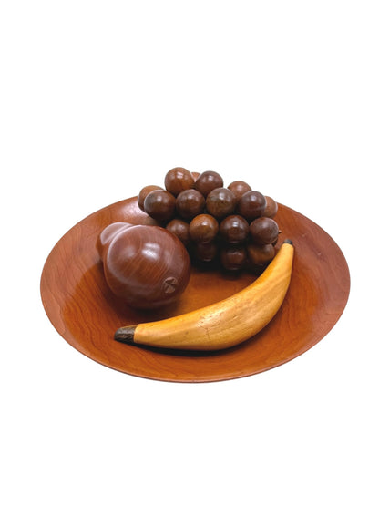Vintage Handcrafted Wooden Fruit Bowl Set by The Wood Shed