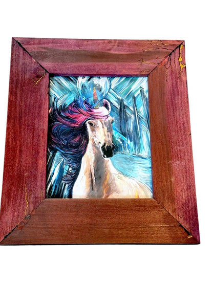 Framed Unicorn Original Painted Art By Candice D. Alexander