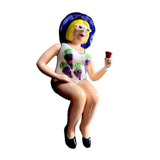 Funseekers 2004 Jeanie Figurine 6453 Janice Joplin Grapes White Bathing Suit