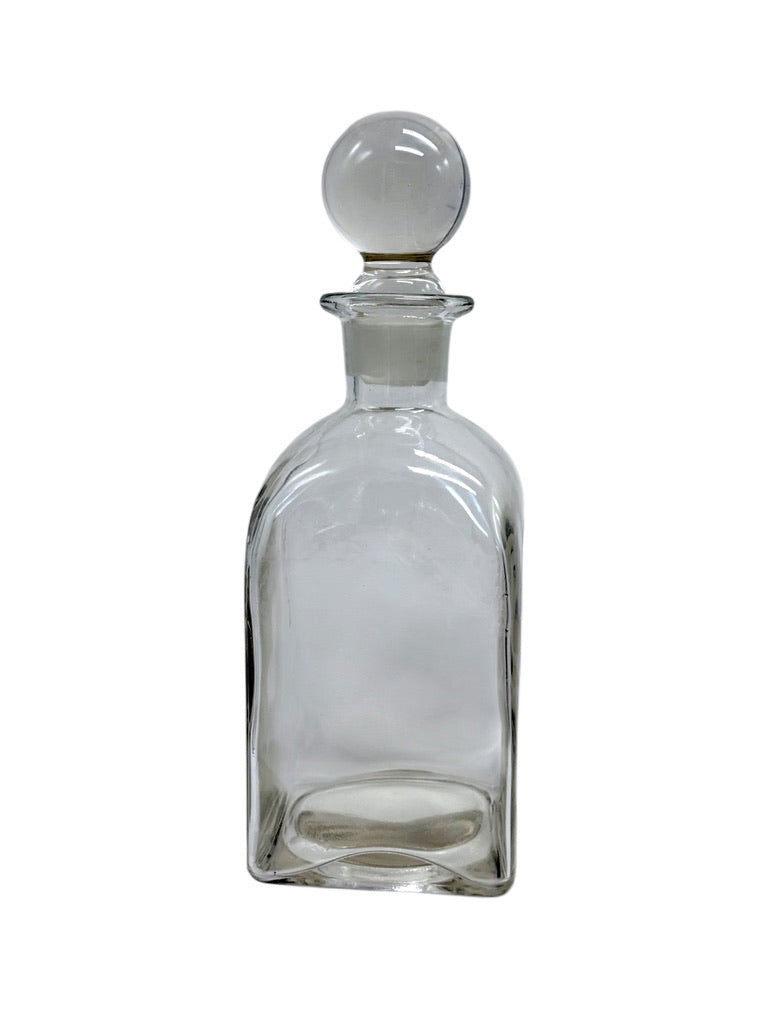 Vintage Ivima Crystal Gin Etched Decanter With Stopper