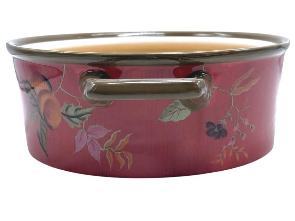 Tracy Porter Octavia Hill Floral Casserole Pot With Lid Multicolor Striped Lid