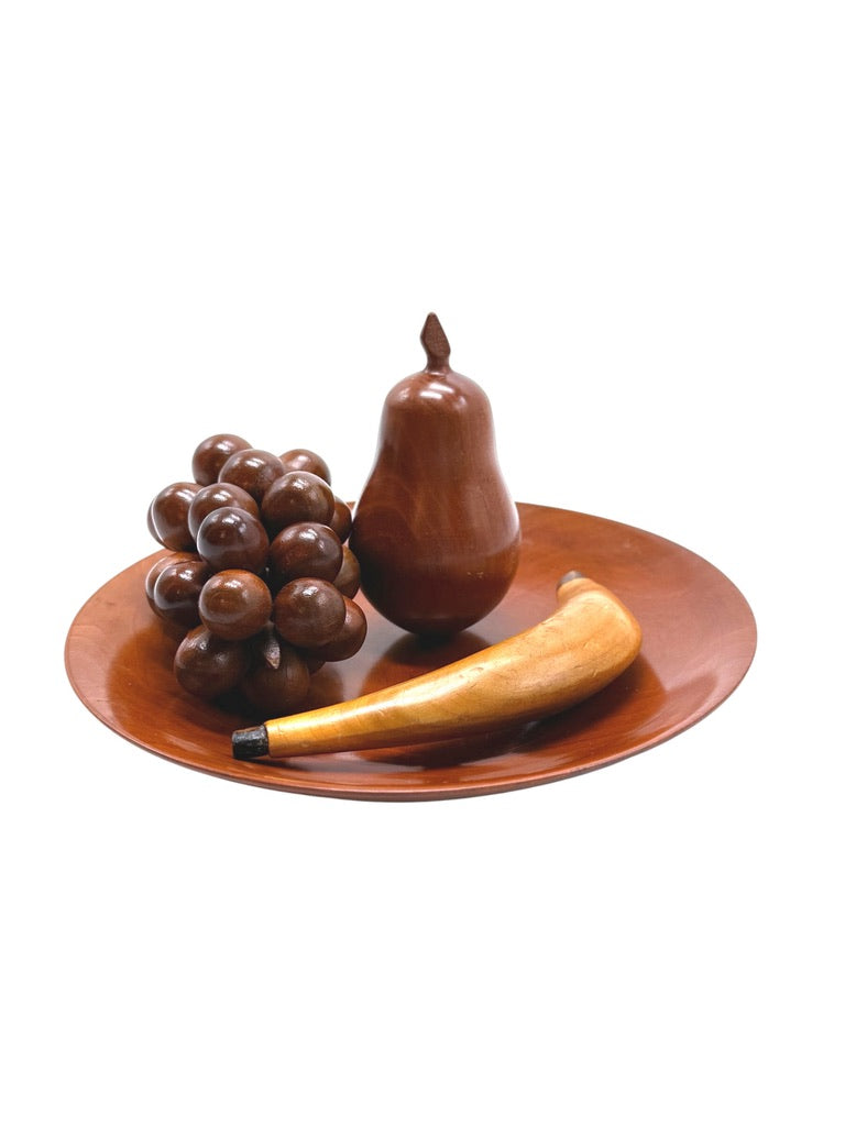 Vintage Handcrafted Wooden Fruit Bowl Set by The Wood Shed