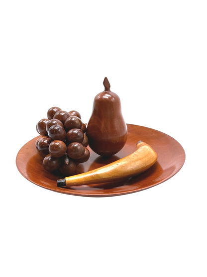 Vintage Handcrafted Wooden Fruit Bowl Set by The Wood Shed