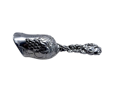 Arthur Court Grape Design Glass Ice Bucket W/ Matching Scoop