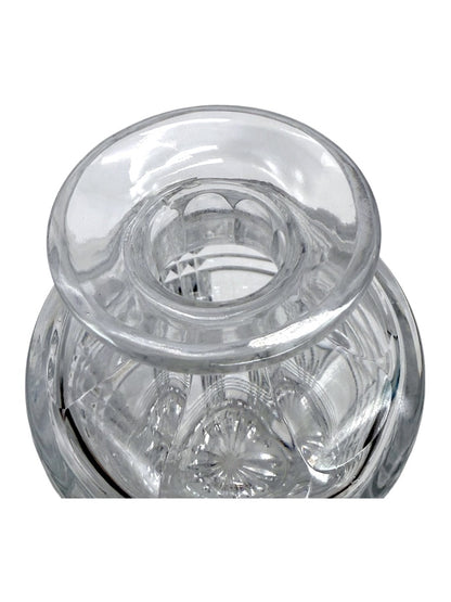 Ralph Lauren Glen Plaid Crystal Decanter With Stopper Made In Poland
