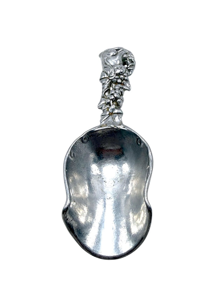 Arthur Court Grape Design Glass Ice Bucket W/ Matching Scoop