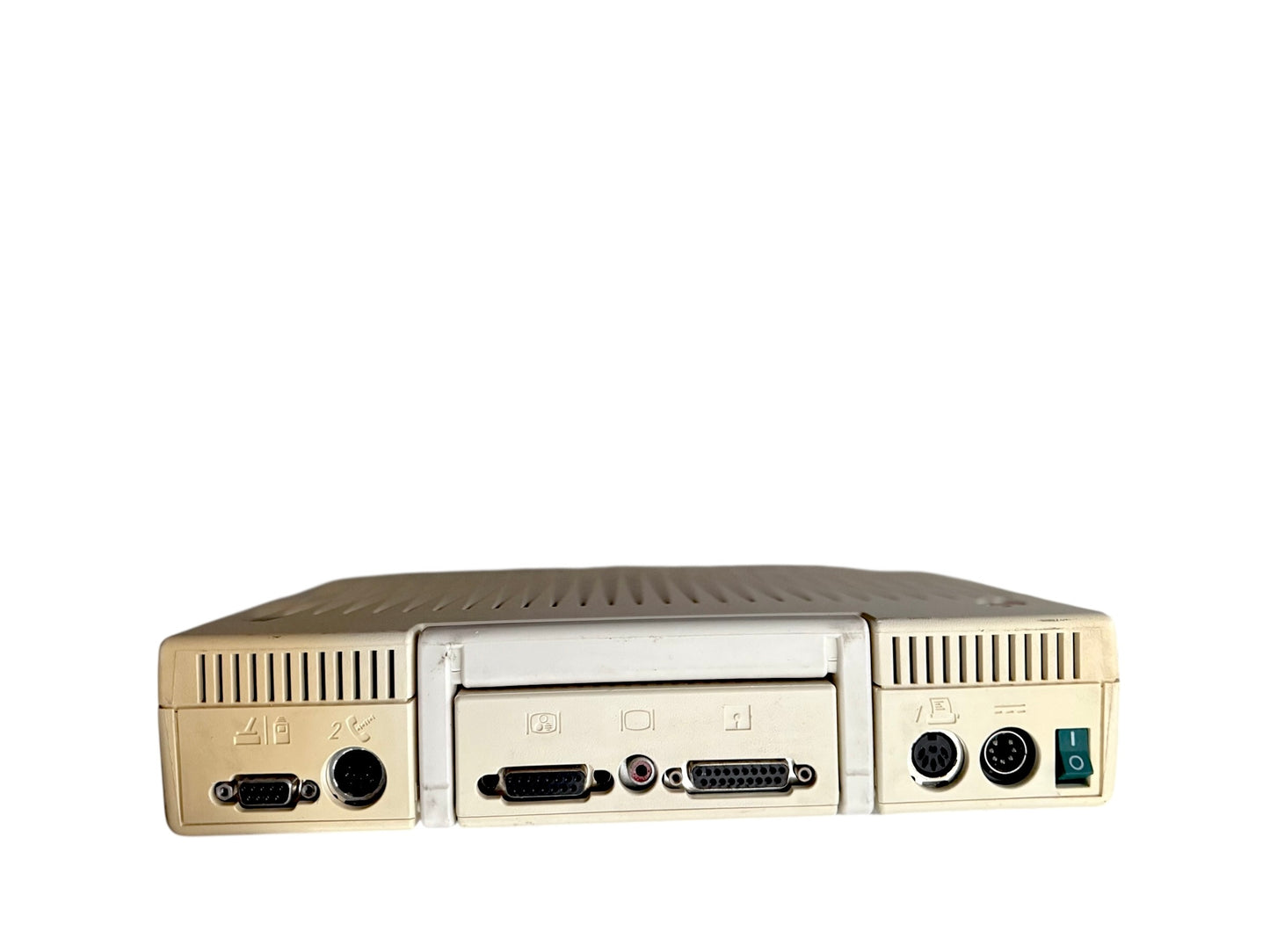 Vintage 1980s Apple IIc Computer & Monitor With Attached Floppy Drive "As Is"