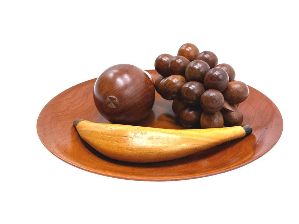 Vintage Handcrafted Wooden Fruit Bowl Set by The Wood Shed