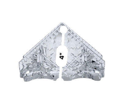 Crystal Glass Napkin Holder With Diamond Pattern Clear 6-Inch Organizer