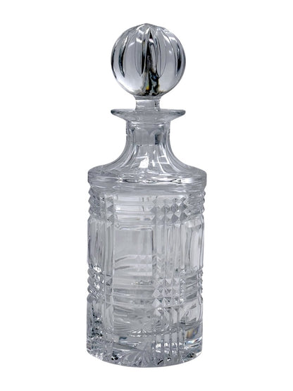 Ralph Lauren Glen Plaid Crystal Decanter With Stopper Made In Poland